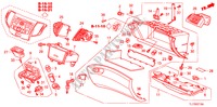 ABBELLIMENTO STRUMENTI(LATO PASSEGGERO) (LH) per Honda ACCORD 2.2 EXECUTIVE 4 Porte 6 velocità manuale 2009