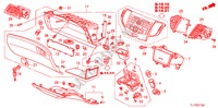 ABBELLIMENTO STRUMENTI(LATO PASSEGGERO) (RH) per Honda ACCORD 2.4 EX 4 Porte 6 velocità manuale 2009