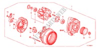 ALTERNATORE(DENSO) (2.4L) per Honda ACCORD 2.4 EX 4 Porte 6 velocità manuale 2009