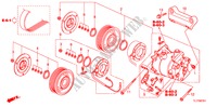ARIA CONDIZIONATA (COMPRESSORE) (2.4L) per Honda ACCORD 2.4 TYPE S 4 Porte 5 velocità automatico 2009
