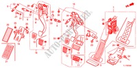 PEDALE(LH) per Honda ACCORD 2.4 TYPE S 4 Porte 6 velocità manuale 2009