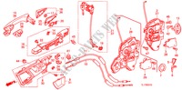 SERRATURE PORTIERE ANT./ MANIGLIA ESTERNA per Honda ACCORD 2.4 TYPE S 4 Porte 6 velocità manuale 2009