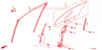 VETRO PORTIERA ANT./ REGOLATORE per Honda ACCORD 2.2 EXECUTIVE 4 Porte 6 velocità manuale 2009