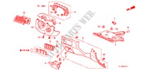 ABBELLIMENTO STRUMENTI(LATO GUIDATORE)(LH) per Honda ACCORD 2.0 EXECUTIVE 4 Porte 5 velocità automatico 2011