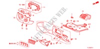 ABBELLIMENTO STRUMENTI(LATO GUIDATORE)(RH) per Honda ACCORD 2.4 EX 4 Porte 5 velocità automatico 2011