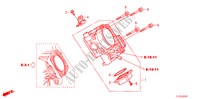 CORPO VALVOLA IMMISSIONE(2.4L) per Honda ACCORD 2.4 TYPE S 4 Porte 6 velocità manuale 2011