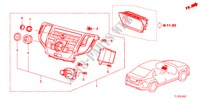 MODULO CENTRO(NAVIGAZIONE) per Honda ACCORD 2.4 TYPE S 4 Porte 5 velocità automatico 2011