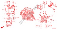 MONTATORI MOTORE(DIESEL)(MT) per Honda ACCORD 2.2 EXECUTIVE 4 Porte 6 velocità manuale 2011