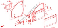 PANNELLI PORTIERE ANT. per Honda ACCORD 2.0 EXECUTIVE 4 Porte 5 velocità automatico 2011