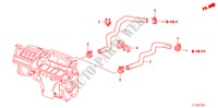 TUBO ACQUA(2.4L)(RH) per Honda ACCORD 2.4 TYPE S 4 Porte 6 velocità manuale 2010