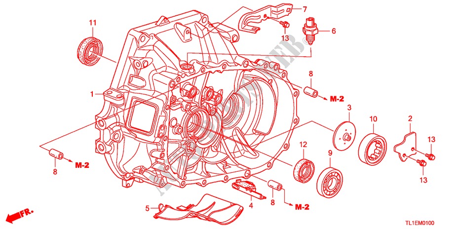 CASSA INNESTO per Honda ACCORD 2.0 COMFOT 4 Porte 6 velocità manuale 2011
