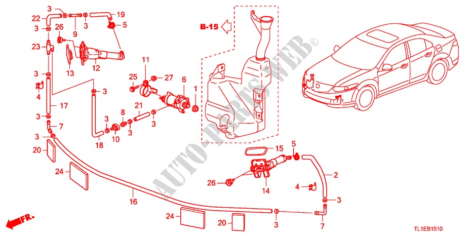 LAVATORE FANALE per Honda ACCORD 2.0 COMFOT 4 Porte 6 velocità manuale 2011