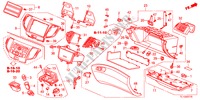 ABBELLIMENTO STRUMENTI(LATO PASSEGGERO)(LH) per Honda ACCORD 2.4 TYPE S 4 Porte 5 velocità automatico 2012