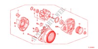 ALTERNATORE(DENSO)(2.0L) per Honda ACCORD 2.0 ELEGANCE 4 Porte 6 velocità manuale 2012
