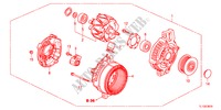 ALTERNATORE(DENSO)(DIESEL) per Honda ACCORD 2.2 EXECUTIVE 4 Porte 5 velocità automatico 2012