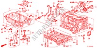 BLOCCO CILINDRO/SCODELLO OLIO(2.4L) per Honda ACCORD 2.4 TYPE S 4 Porte 6 velocità manuale 2012