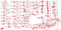 CINGHIA BARDATURA/STAFFA(LH) per Honda ACCORD 2.4 TYPE S 4 Porte 5 velocità automatico 2012