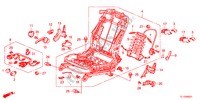 COMP. SEDILE ANT.(D.)(ALTEZZA MANUALE) per Honda ACCORD 2.2 ELEGANCE 4 Porte 5 velocità automatico 2012