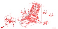 COMP. SEDILE ANT.(D.)(SEDILE MANUALE) per Honda ACCORD 2.0 S 4 Porte 5 velocità automatico 2012