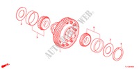 DIFFERENZIALE(DIESEL) per Honda ACCORD 2.2 EXECUTIVE-H 4 Porte 6 velocità manuale 2012