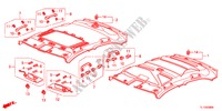 FODERA TETTO per Honda ACCORD 2.2 S 4 Porte 6 velocità manuale 2012