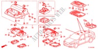 LUCE INTERIORE(1) per Honda ACCORD 2.4 S 4 Porte 5 velocità automatico 2012