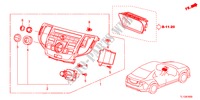 MODULO CENTRO(NAVIGAZIONE) per Honda ACCORD 2.4 EXECUTIVE 4 Porte 5 velocità automatico 2012