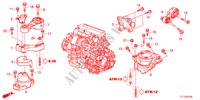 MONTATORI MOTORE(DIESEL)(AT) per Honda ACCORD 2.2 EXECUTIVE 4 Porte 5 velocità automatico 2012