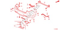 PARAURTI POSTERIORE per Honda ACCORD 2.0 EXECUTIVE 4 Porte 5 velocità automatico 2012