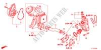 POMPA ACQUA(DIESEL) per Honda ACCORD 2.2 S-H 4 Porte 6 velocità manuale 2012