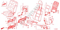 SEDILE ANTERIORE(D.)(LH) per Honda ACCORD 2.2 S 4 Porte 6 velocità manuale 2012