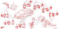 SENSORE PARCHEGGIO per Honda ACCORD 2.4 TYPE S 4 Porte 6 velocità manuale 2012