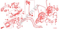 SERRATURE PORTIERE ANT./MANIGLIA ESTERNA per Honda ACCORD 2.4 S 4 Porte 5 velocità automatico 2012