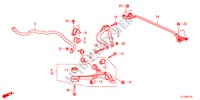 STABILIZZATORE ANTERIORE/BRACCIO INFERIORE ANT. per Honda ACCORD 2.4 TYPE S 4 Porte 5 velocità automatico 2012