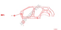 ANELLO DI TENUTA(LATO) per Honda ACCORD TOURER 2.4 EXECUTIVE 5 Porte 6 velocità manuale 2009