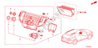 MODULO CENTRO (NAVIGAZIONE) per Honda ACCORD TOURER 2.4 EXECUTIVE 5 Porte 5 velocità automatico 2009