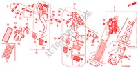 PEDALE(LH) per Honda ACCORD TOURER 2.4 TYPE S 5 Porte 6 velocità manuale 2009
