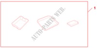 UNDER FLOOR TRAY   UPPER AND LOWER per Honda ACCORD TOURER 2.4 TYPE S 5 Porte 6 velocità manuale 2009