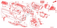 ABBELLIMENTO STRUMENTI(LATO PASSEGGERO)(RH) per Honda ACCORD TOURER 2.4 EX 5 Porte 6 velocità manuale 2010