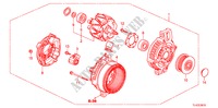 ALTERNATORE(DENSO)(DIESEL) per Honda ACCORD TOURER 2.2 EX 5 Porte 5 velocità automatico 2011