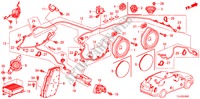 ANTENNA RADIO/ALTOPARLANTE(LH) per Honda ACCORD TOURER 2.2 TYPE S-H 5 Porte 6 velocità manuale 2011
