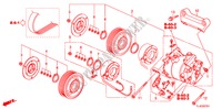ARIA CONDIZIONATA(COMPRESSORE)(2.4L) per Honda ACCORD TOURER 2.4 TYPE S 5 Porte 6 velocità manuale 2011