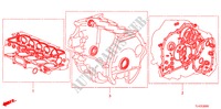 KIT GUARNIZIONE(2.0L) per Honda ACCORD TOURER 2.0 ES-GT 5 Porte 6 velocità manuale 2011