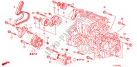 MENSOLA MONTATURA MOTORE(2.4L) per Honda ACCORD TOURER 2.4 TYPE S 5 Porte 6 velocità manuale 2011