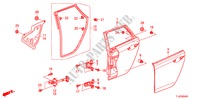PANNELLI PORTIERE POST. per Honda ACCORD TOURER 2.2 TYPE S-H 5 Porte 6 velocità manuale 2011