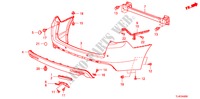 PARAURTI POSTERIORE per Honda ACCORD TOURER 2.2 EXECUTIVE 5 Porte 5 velocità automatico 2011