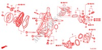 POMPA ACQUA(2.4L) per Honda ACCORD TOURER 2.4 EXECUTIVE 5 Porte 6 velocità manuale 2011
