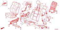 SEDILE ANTERIORE(D.)(LH) per Honda ACCORD TOURER 2.2 EXECUTIVE 5 Porte 5 velocità automatico 2011