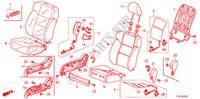SEDILE ANTERIORE(D.)(RH) per Honda ACCORD TOURER 2.0 ES-GT 5 Porte 6 velocità manuale 2011