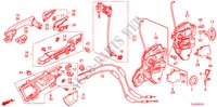 SERRATURE PORTIERE ANT./MANIGLIA ESTERNA per Honda ACCORD TOURER 2.2 S 5 Porte 6 velocità manuale 2010